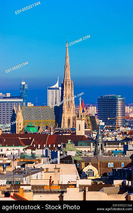 Saint Stephan cathedral in Vienna Austria - cityscape architecture background