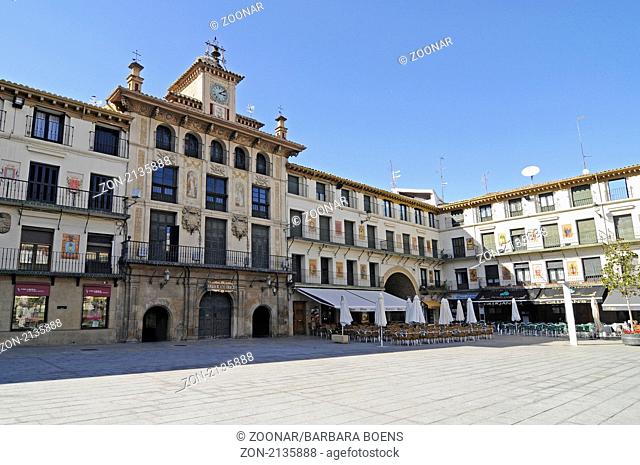 Plaza de los Fueros, main square, Platz, Tudela, Navarre, Navarra, Spanien, spain