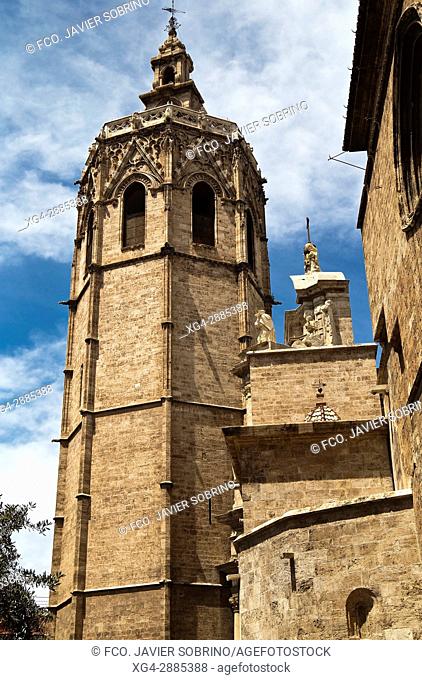 Torre del Micalet (Bell tower), Valencia Catedral, Valencian Community, Spain