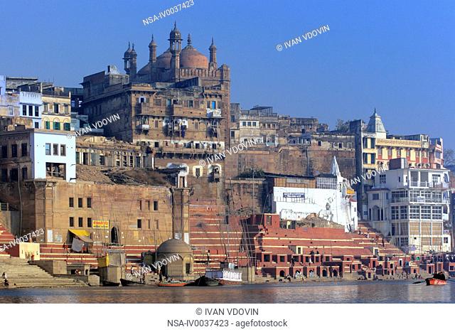 Varanasi Benares, Benaras, Banaras, Hindu holy city on Ganges Ganga, state Uttar Pradesh, India