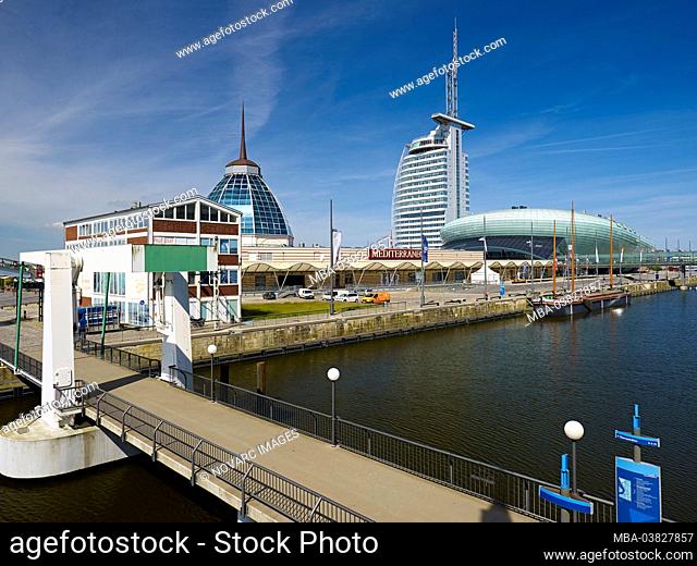 Klimahaus, Atlantic-Sail-City-Hotel and Mediterraneo, Bremerhaven, Bremen, Germany