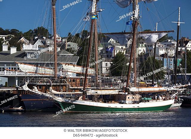 USA, Massachusetts, Cape Ann, Gloucester, Gloucester Harbor, Schooner Tall Ship Festival
