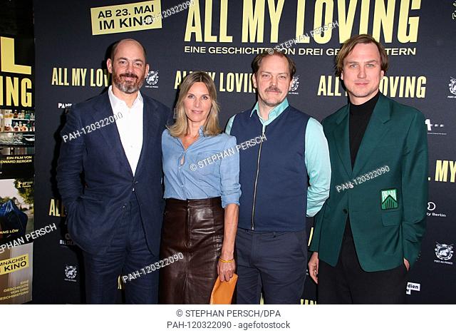 Director Edward Berger, Godehard Giese, Nele Mueller Stoefen and Lars Eidinger at the ""All My Loving"" premiere on 14.05