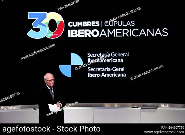 Madrid, Spain; 15.11.2021.- They celebrate in Madrid the XXX anniversary of Cumbres Iberoamericanas. Ibero-American Secretary General Marcos Pinta Gama