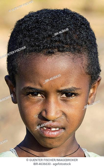 Portrait of a Tigray girl, Hawzien, Province of Tigray, Ethiopia