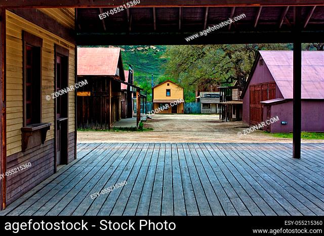 An old western town in California