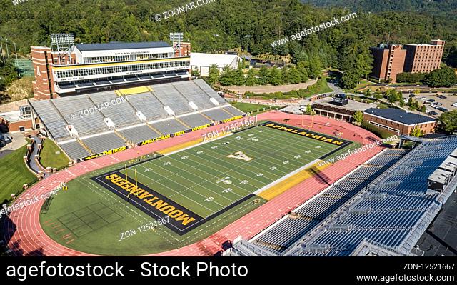 September 03, 2018 - Boone, North Carolina, USA: Kidd Brewer Stadium is a 30, 000-seat multi-purpose stadium located in Boone, North Carolina
