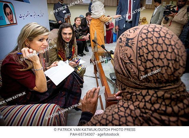 Queen Maxima of the Netherlands visits Benazir Income Support Programme (BISP) during a field visit in Rawalpindi and islamabad on 10 february 2016