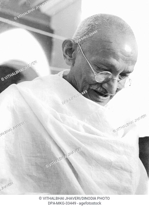Mahatma Gandhi, 1944 - MODEL RELEASE NOT AVAILABLE
