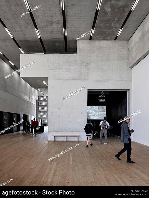 Interior view of the Tate Modern Blavatnik Building in London, UK