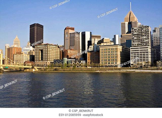 Downtown Pittsburgh accross the river