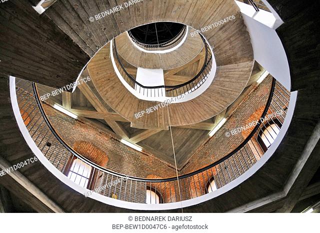 Spiral stairs. Frombork Cathedral in Frombork, Warmian-Masurian Voivodeship, Poland