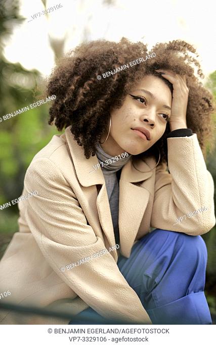 young thoughtful woman