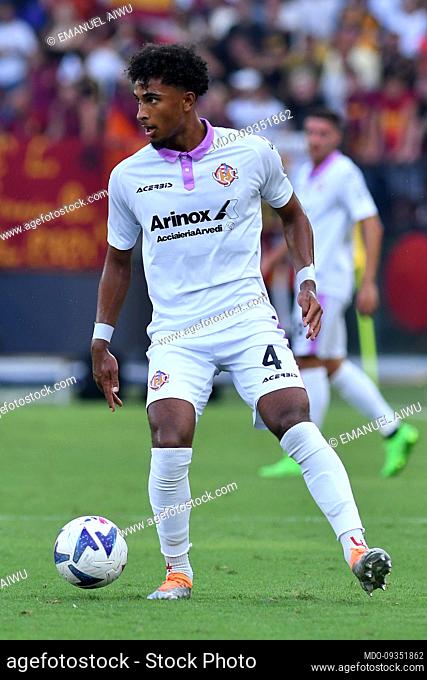 Cremonese player Emanuel Aiwu during the match Roma v Cremonese at the Stadio Olimpico. Rome (Italy), August 22nd, 2022