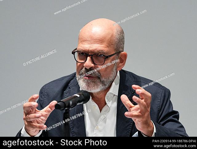 13 September 2023, Berlin: Thomas Köhler, Director, photographed at the Berlinische Galerie during the press conference for the exhibition ""Edvard Munch