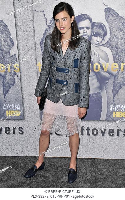 Margaret Qualley at ""The Leftovers"" Season 3 Los Angeles Premiere held at the Avalon Hollywood in Los Angeles, CA on Tuesday, April 4, 2017