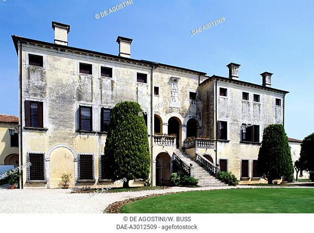 Villa Godi Malinverni, 1537-1542, by Andrea Palladio (1508-1580) (UNESCO World Heritage List, 1996), Lonedo, Lugo di Vicenza, Veneto