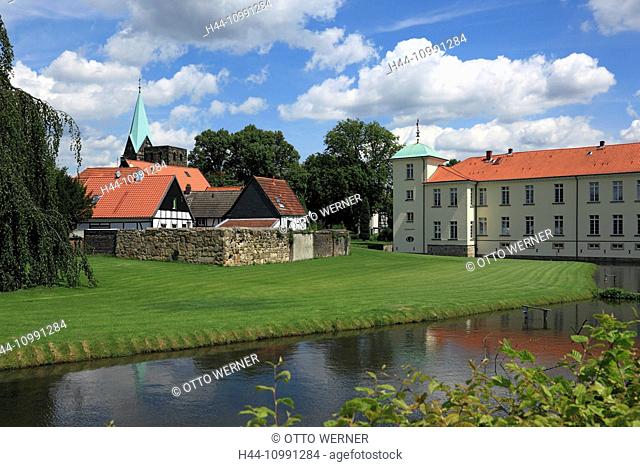 old village, and castle, in Herten-Westerholt, Ruhr area, North Rhine-Westphalia