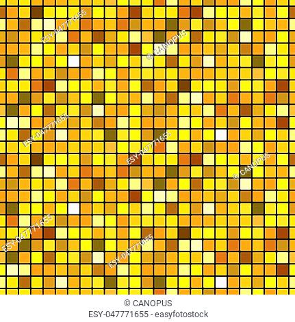Mosaic golden (shining polycolor rich seamless pattern)