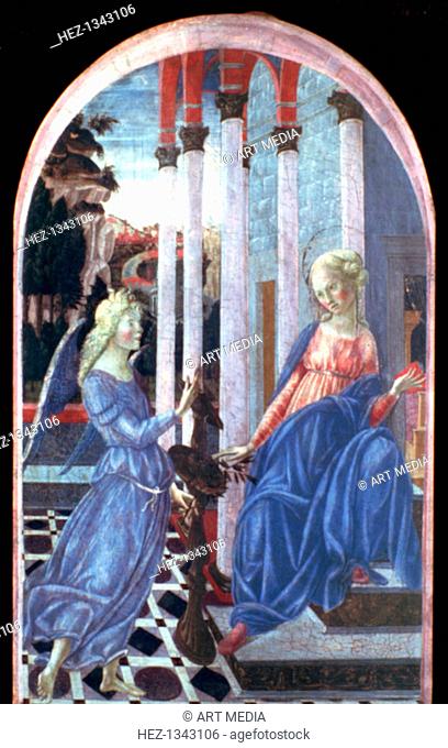 'Annunciation', c1470-1472. The painting comes from the church of San Domenico, Siena