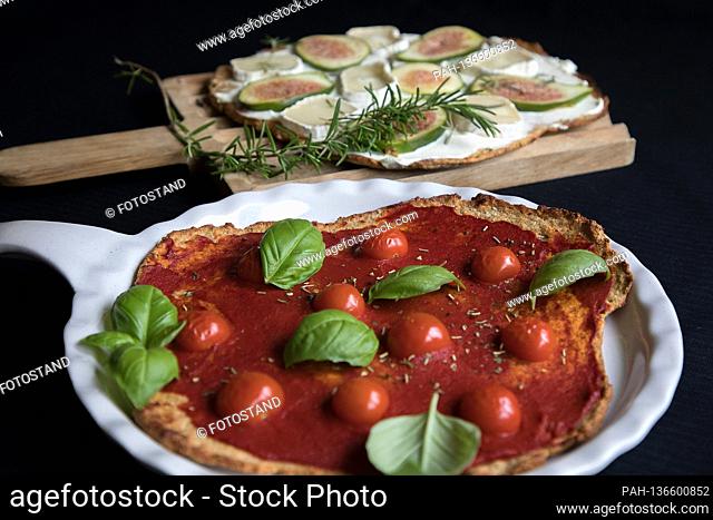 Muenchen, Germany May 08, 2019: Symbolbilder - 2020 - Low-Carb-Pizza | usage worldwide. - Munich/Bayern/Deutschland