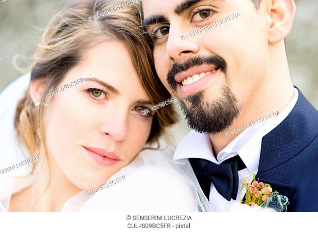 Portrait of bride and bridegroom