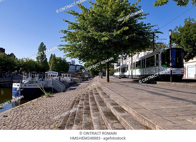France, Loire Atlantique, Nantes, the district of Erdre, the tramway