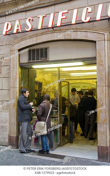 Pastificio pasta maker and eatery Via Condotti street Tridente district Rome Italy Europe