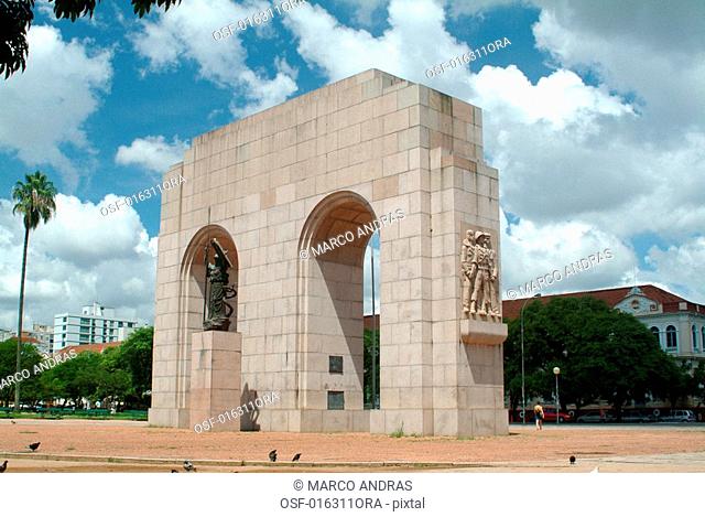 a monument in porto alegre city