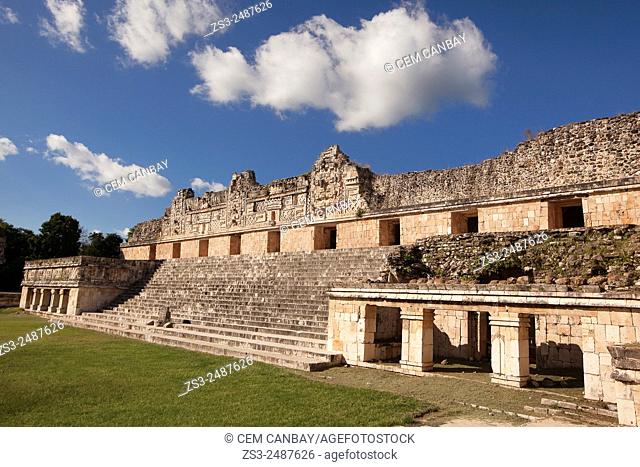 Quadrangle Of The Nuns at Uxmal Ruins, Yucatan Province, Mexico, Central America