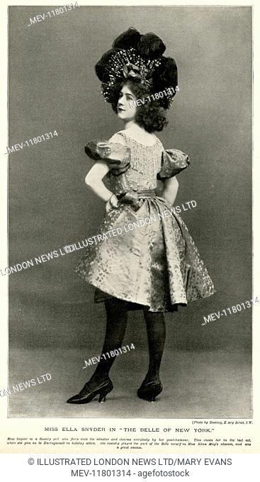 Ella Snyder, actress in 'The Belle of New York' as a bowery girl