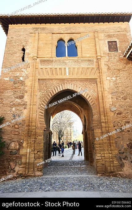 Puerta del Vino, Alhambra of Granada, Granada, Andalusia, Spain, Europe
