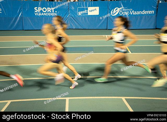 Illustration picture taken during the IFAM Indoor, IAAF World Indoor Tour Bronze Athletics Meeting, Saturday 04 February 2023, in Gent