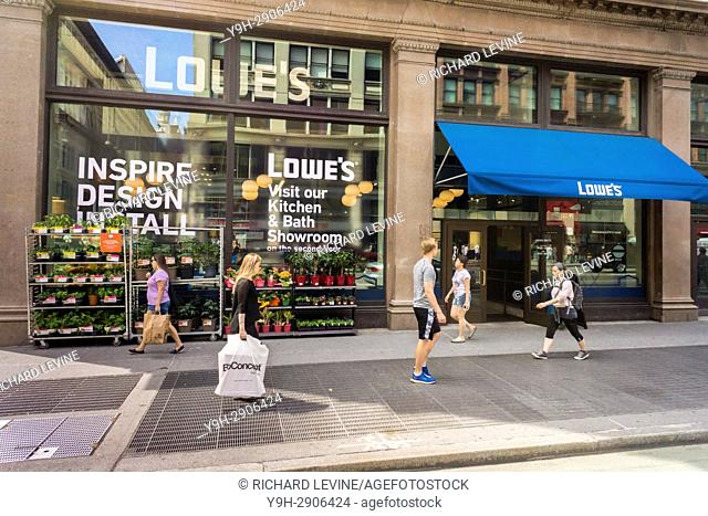 A Lowe's urban-oriented home improvement store in New York
