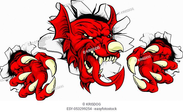Welsh dragon tattoo Stock Photos and Images | agefotostock