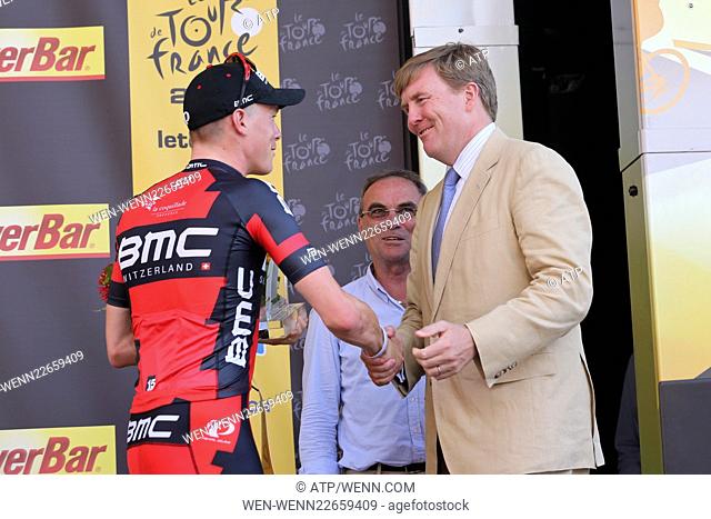 Tour de France 2015 - Stage 1 Featuring: Rohan Dennis, King Willem Alexander of the Netherlands Where: Utrecht, Netherlands When: 04 Jul 2015 Credit: ATP/WENN