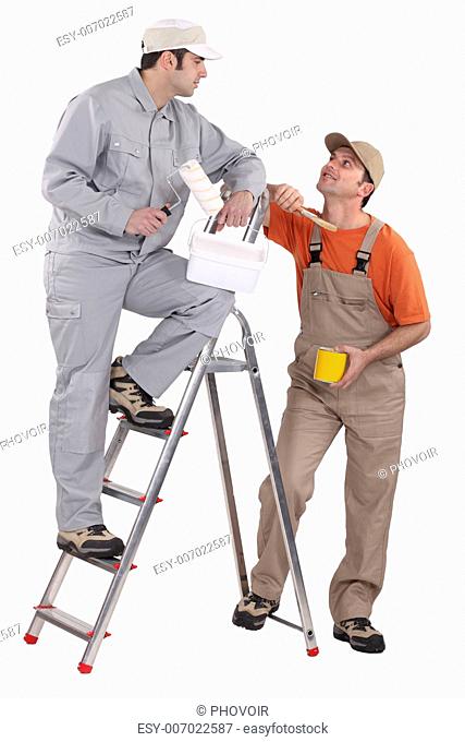 A team of painters