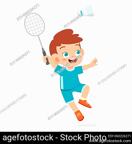Girl Playing Badminton - Only Creative Stock Images, Photos & Vectors |  agefotostock
