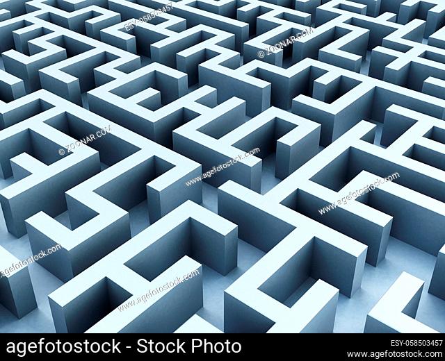Labyrinth from vanishing perspective
