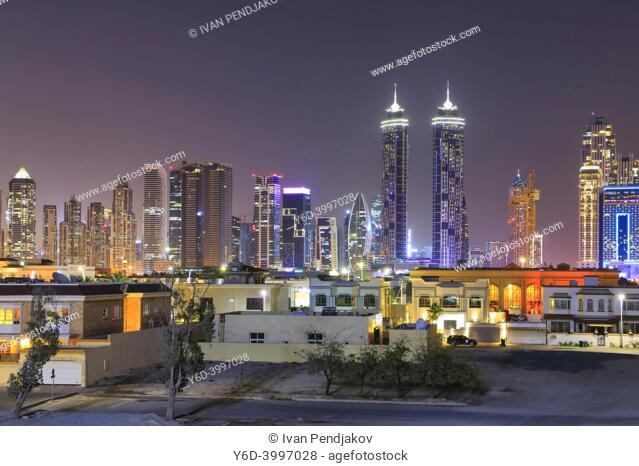 Dubai at Night, United Arab Emirates