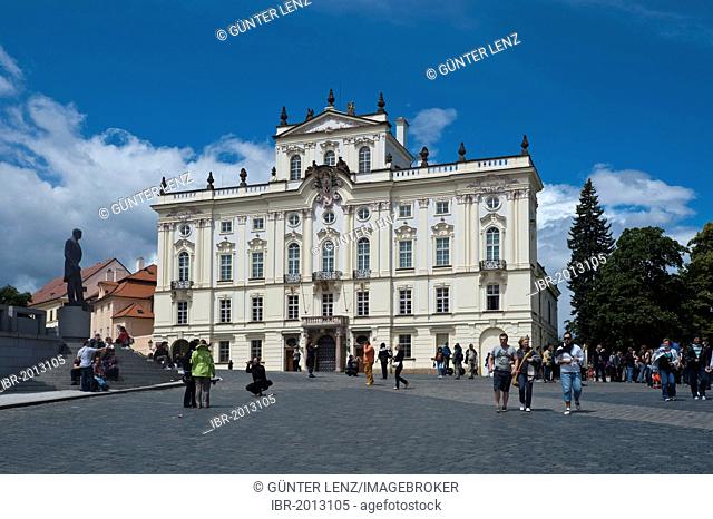 Archbishop's Palace at Hradcany Square, Prague, Bohemia, Czech Republic, Europe
