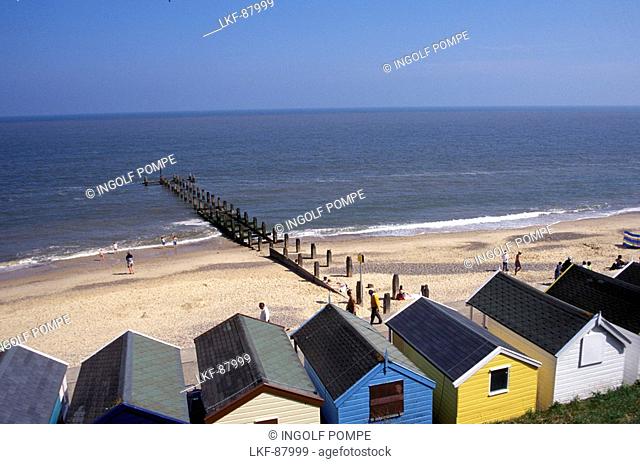 Beach huts, Southwold, Suffolk, England, United Kingdom