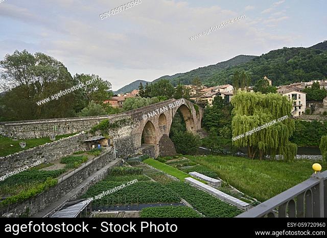 Old bridge of Sant Joan de les Abadesses (Girona, Spain)