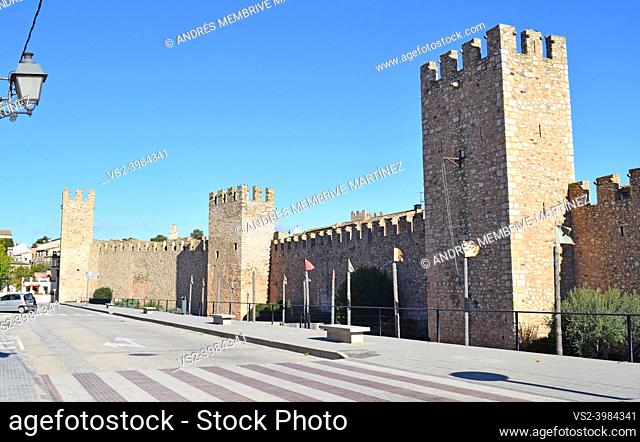 Medieval wall in Montblanc Tarragona Catalonia Spain