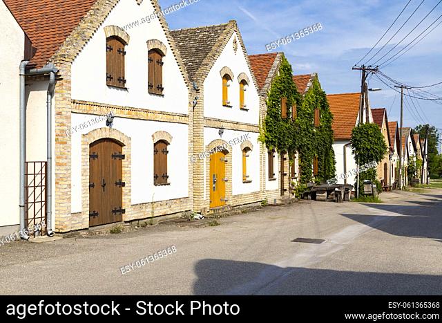 cellar lane in Hajos, Kalocsa County, Southern Great Plain Region, Hungary