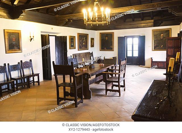 The Chapter House or Sala Capitular where Christopher Columbus held his final organizational meetings before departing on his voyage for the New World in 1492...