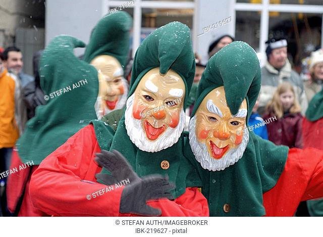 Cute disguise Swabian-Alemannic carnival Rottenburg am Neckar Baden-Württemberg Germany