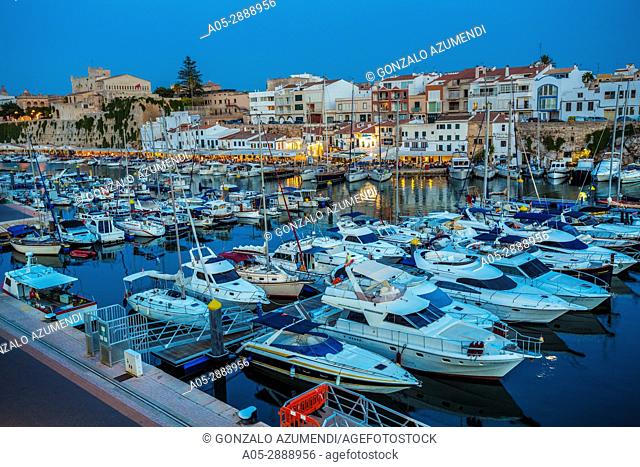 Port. Ciutadella. Minorca. Balearic Islands. Spain