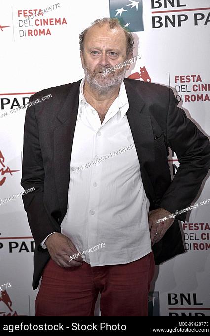 Italian director Gianfranco Pannone at Rome Film Fest 2022. Via Argine 310 Photocall. Rome (Italy), October 22nd, 2022.