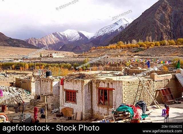 The small village on the way to Leh